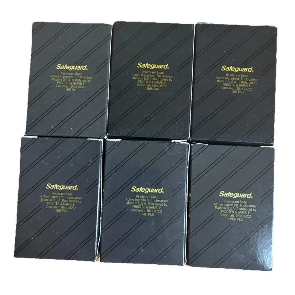Vintage  Safeguard  Deodorant Soap 1.5‎ oz Hotel Travel Mini 1986 USA Lot Of 6